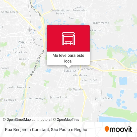 Rua Benjamin Constant mapa