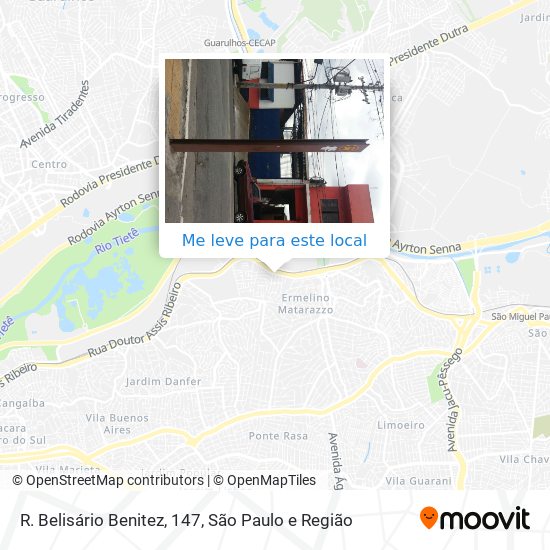 R. Belisário Benitez, 147 mapa