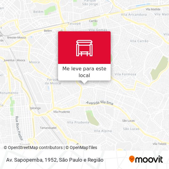 Av. Sapopemba, 1952 mapa