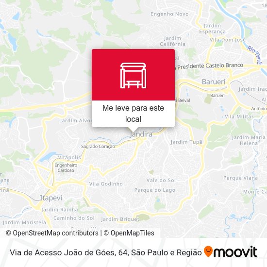 Via de Acesso João de Góes, 64 mapa