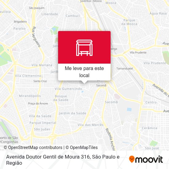 Avenida Doutor Gentil de Moura 316 mapa