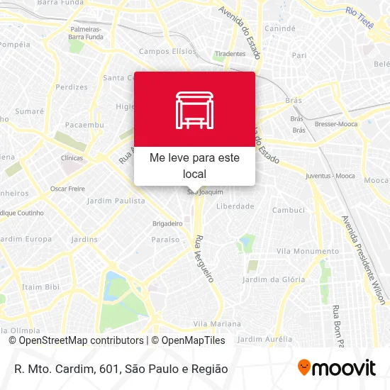 R. Mto. Cardim, 601 mapa