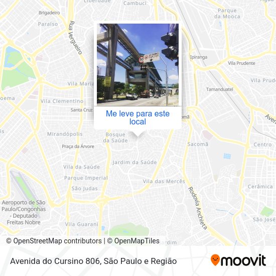 Avenida do Cursino 806 mapa
