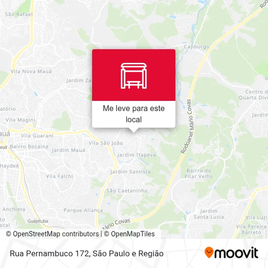 Rua Pernambuco 172 mapa