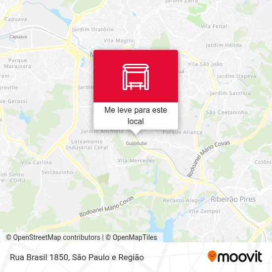 Rua Brasil 1850 mapa