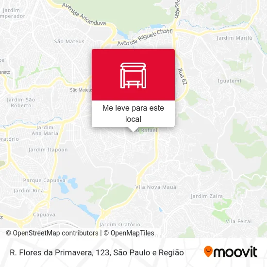 R. Flores da Primavera, 123 mapa