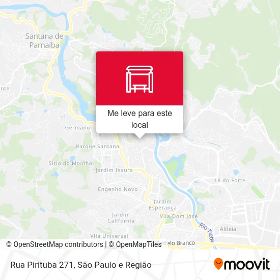 Rua Pirituba 271 mapa