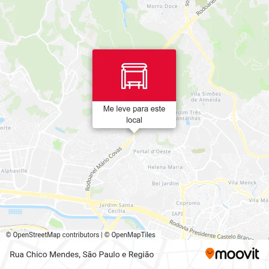 Rua Chico Mendes mapa