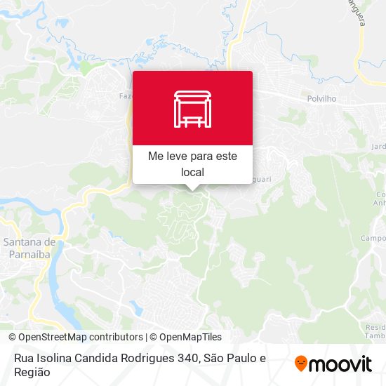 Rua Isolina Candida Rodrigues 340 mapa