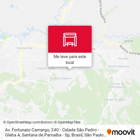 Av. Fortunato Camargo, 240 - Cidade São Pedro - Gleba A, Santana de Parnaíba - Sp, Brasil mapa