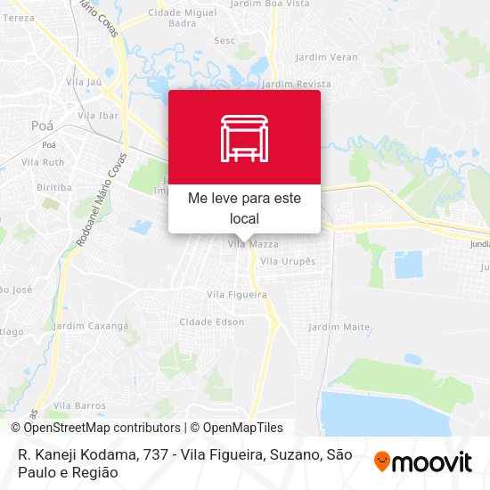 R. Kaneji Kodama, 737 - Vila Figueira, Suzano mapa