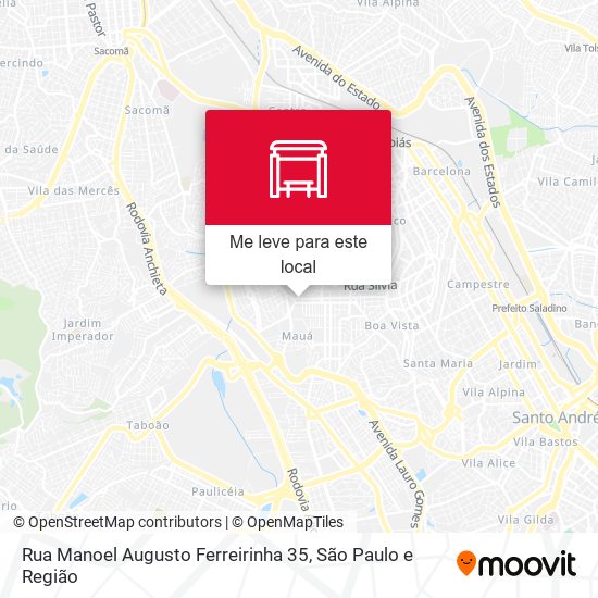 Rua Manoel Augusto Ferreirinha 35 mapa