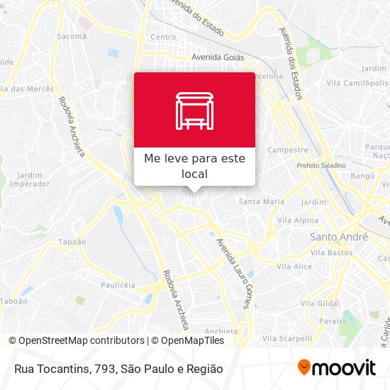 Rua Tocantins, 793 mapa