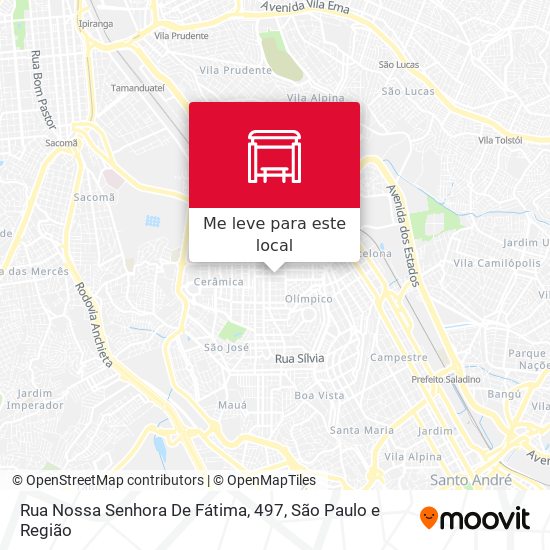 Rua Nossa Senhora De Fátima, 497 mapa