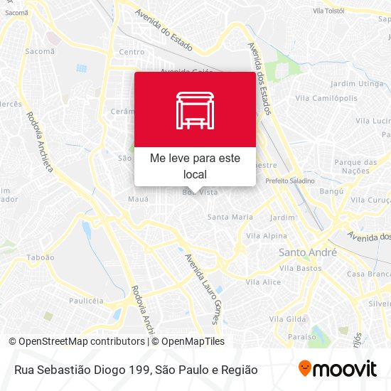 Rua Sebastião Diogo 199 mapa
