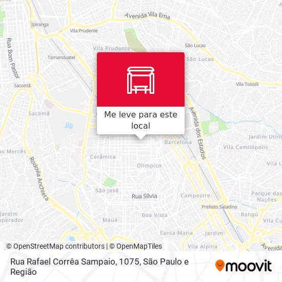 Rua Rafael Corrêa Sampaio, 1075 mapa