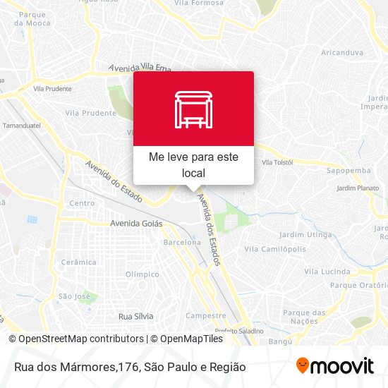 Rua dos Mármores,176 mapa