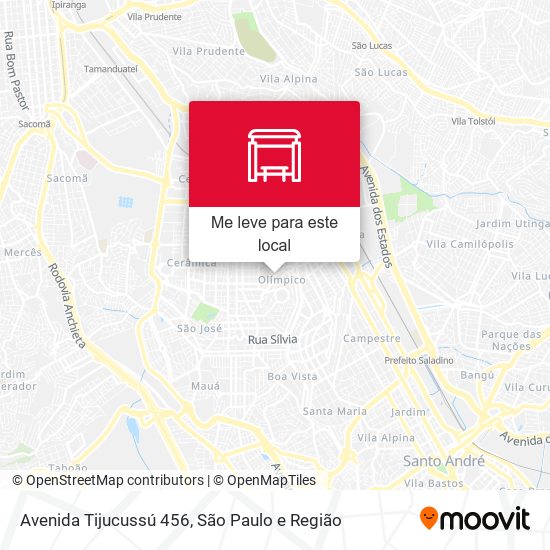 Avenida Tijucussú 456 mapa