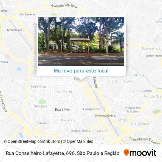 Rua Conselheiro Lafayette, 696 mapa