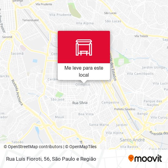 Rua Luís Fioroti, 56 mapa