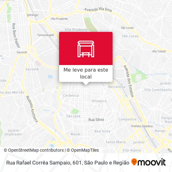 Rua Rafael Corrêa Sampaio, 601 mapa