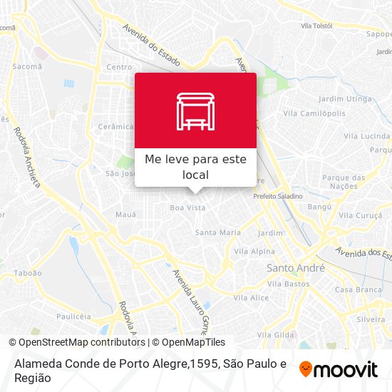Alameda Conde de Porto Alegre,1595 mapa