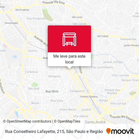 Rua Conselheiro Lafayette, 215 mapa