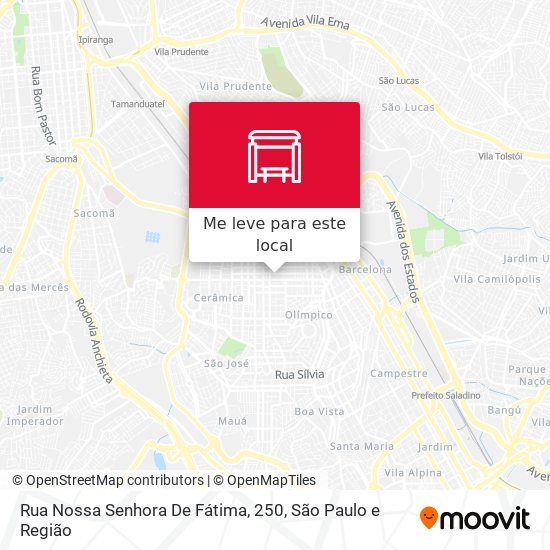 Rua Nossa Senhora De Fátima, 250 mapa
