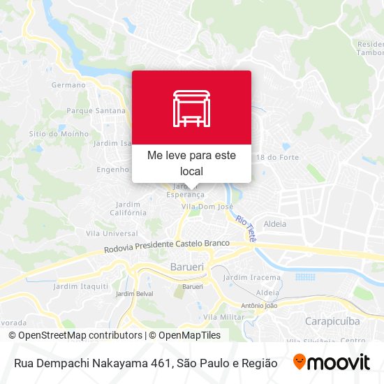 Rua Dempachi Nakayama 461 mapa