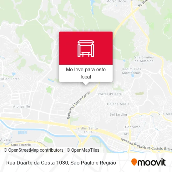 Rua Duarte da Costa 1030 mapa