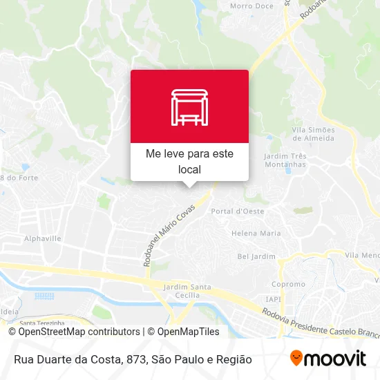 Rua Duarte da Costa, 873 mapa