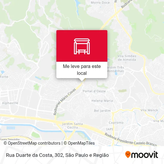 Rua Duarte da Costa, 302 mapa