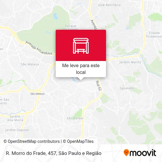 R. Morro do Frade, 457 mapa