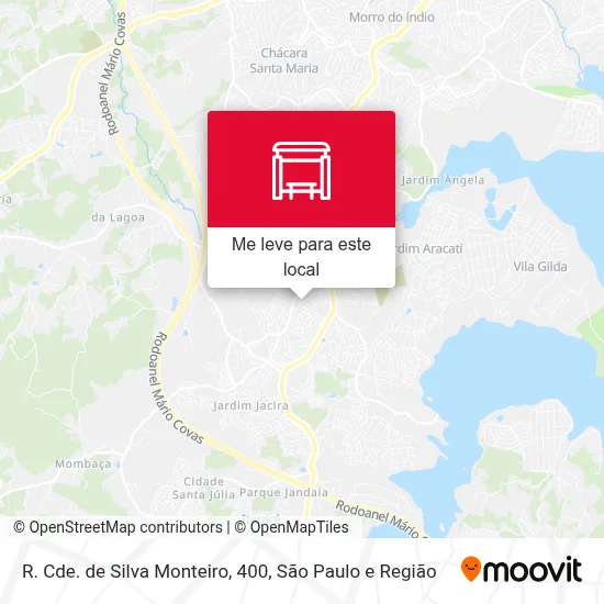 R. Cde. de Silva Monteiro, 400 mapa