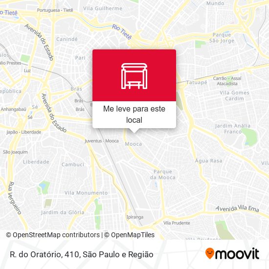 R. do Oratório, 410 mapa