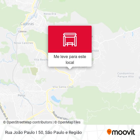 Rua João Paulo I 50 mapa