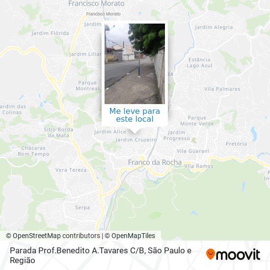 Parada Prof.Benedito A.Tavares C / B mapa