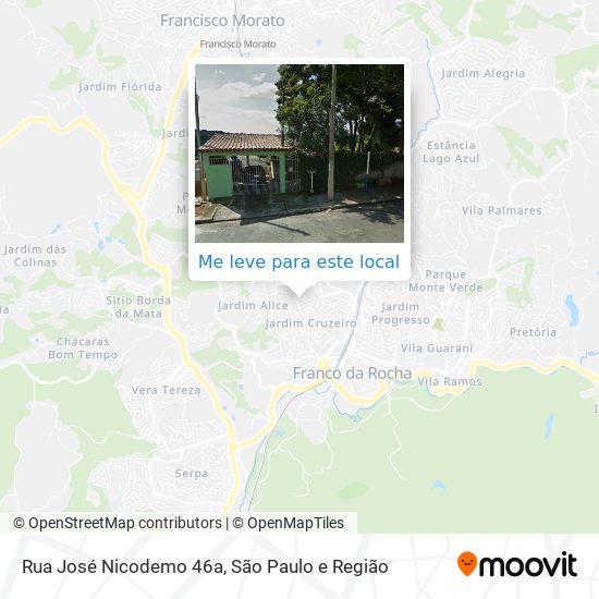 Rua José Nicodemo 46a mapa