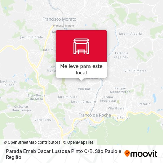 Parada Emeb Oscar Lustosa Pinto C / B mapa
