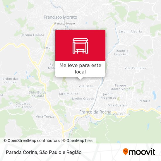 Parada Corina mapa