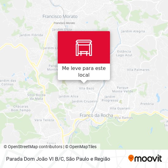 Parada Dom João VI B/C mapa