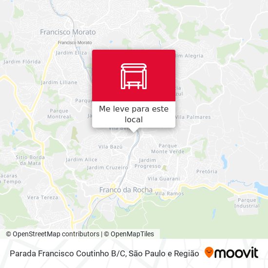 Parada Francisco Coutinho B/C mapa