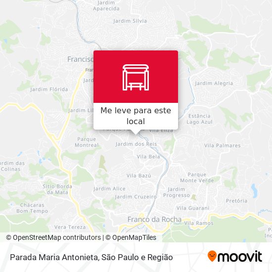 Parada Maria Antonieta mapa