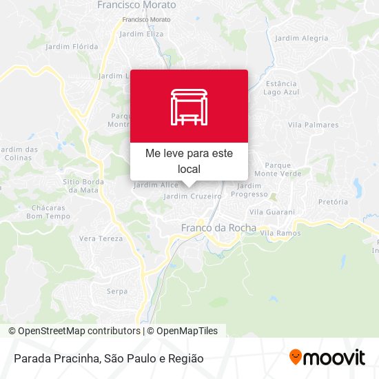 Parada Pracinha mapa