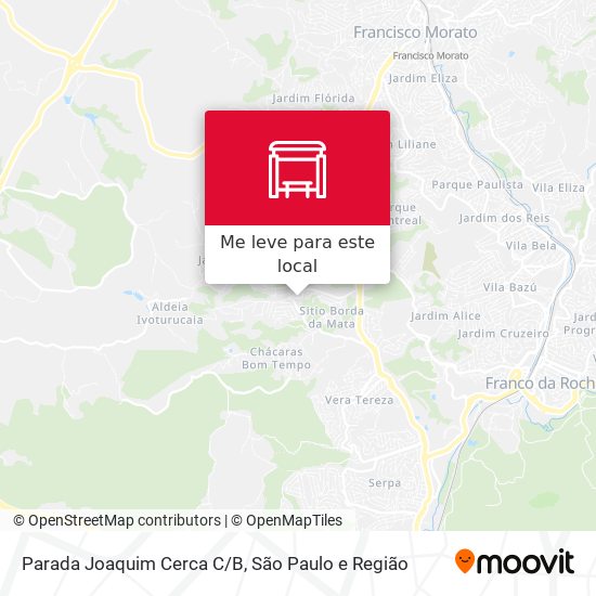 Parada Joaquim Cerca C/B mapa