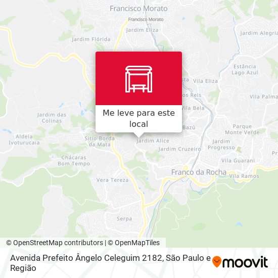 Avenida Prefeito Ângelo Celeguim 2182 mapa