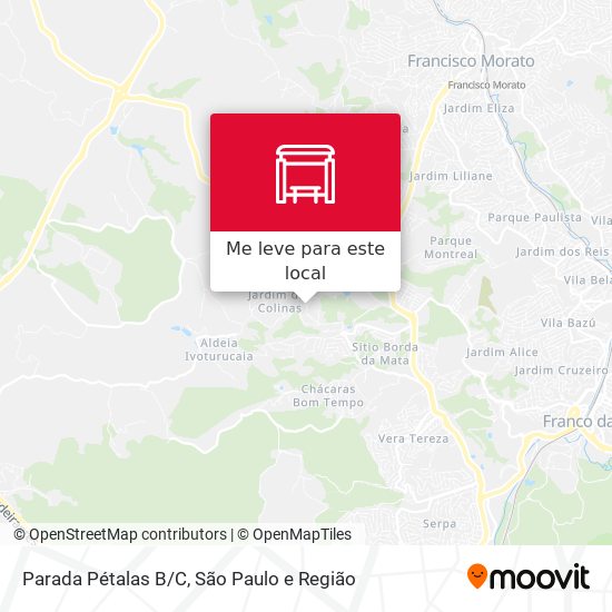 Parada Pétalas B/C mapa