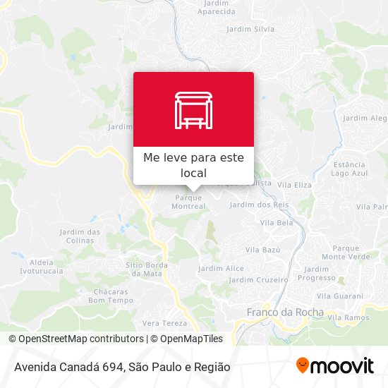Avenida Canadá 694 mapa