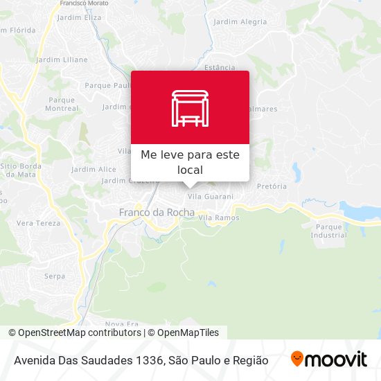 Avenida Das Saudades 1336 mapa