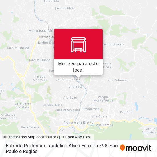 Estrada Professor Laudelino Alves Ferreira 798 mapa